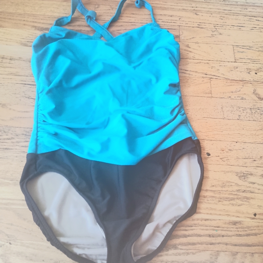 CAROL WIOR LADIES WOMENS 14 One Piece SLIMMING Swimsuit FLATTERING SUMMER